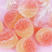 Bulk Jelly Fruit Flavored Perzik Flavored Halal Zoetzuur Snoep Gummy Candy