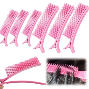 Pinces <span class=keywords><strong>à</strong></span> <span class=keywords><strong>cheveux</strong></span> professionnelles pour coiffure, outils de salon, pinces de séparation, pinces <span class=keywords><strong>à</strong></span> <span class=keywords><strong>cheveux</strong></span> roses, pinces personnalisées <span class=keywords><strong>avec</strong></span> logo, multi-teintes, <span class=keywords><strong>avec</strong></span> peigne - Product Image 1