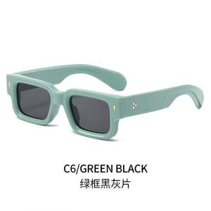 Lunettes de soleil vintage personnalisées à petite monture, classiques noires carrées, protection UV400, pour femmes et hommes - Product Image 6