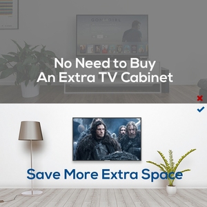 UNHO Table Top Universal <span class=keywords><strong>TV</strong></span> Legs Se adapta a pantallas planas de 17 "a 55" Soporte de mesa de <span class=keywords><strong>TV</strong></span> Pedestal <span class=keywords><strong>TV</strong></span> Riser Max VESA 600x400mm - Product Image 4