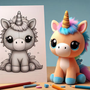 कार्टून कढ़ाई प्लास्टिक बड़ी आंखें 20 सेमी प्लग गुड़िया कस्टम एनीमे प्लग गुड़िया - Product Image 3