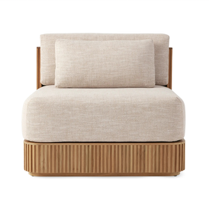<span class=keywords><strong>Canapé</strong></span> Simple de Luxe <span class=keywords><strong>en</strong></span> <span class=keywords><strong>Teck</strong></span> Haut de Gamme Style Nordique avec Rayures Intemporelles pour Espaces Extérieurs - Product Image 1