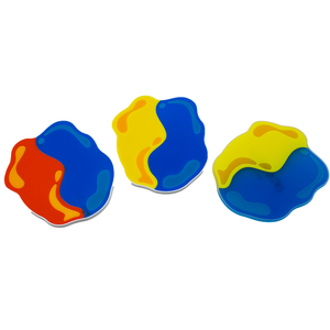 Sous-verres en PVC souple translucide personnalisés en usine, motif œufs de dessin animé, en caoutchouc PVC, pour tasses et aliments - Product Image 2