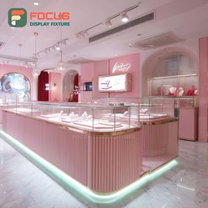 Muebles de Exhibición para Joyería de Alta Visibilidad con Acabado Laminado, Vitrina de Mostrador para Centro Comercial - Product Image 3