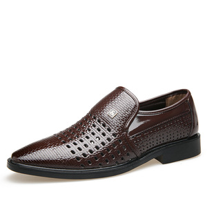 Chaussures en cuir PU pour hommes, respirantes en maille, <span class=keywords><strong>mocassins</strong></span> plats modernes, chaussures habillées formelles pour homme, <span class=keywords><strong>mocassins</strong></span> décontractés quotidiens - Product Image 6