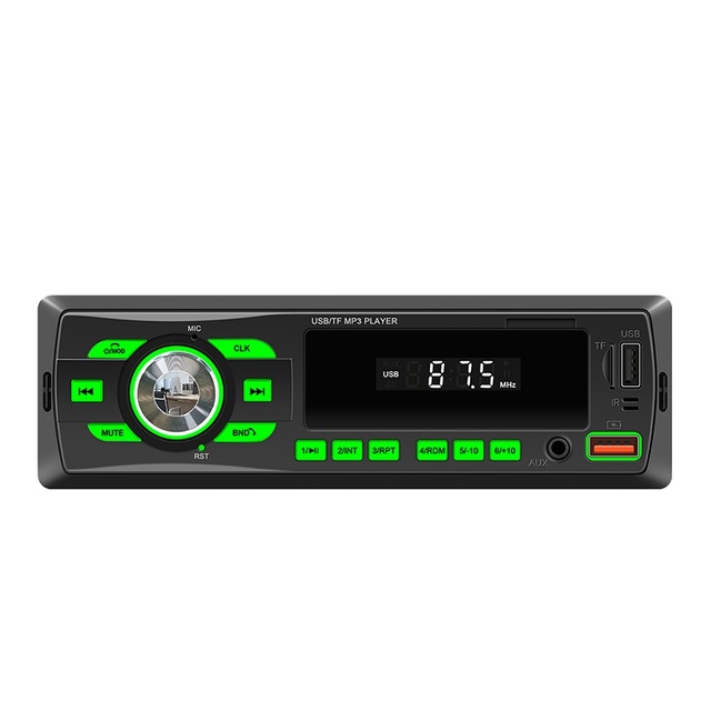 Lossless Sounds Quality 12V Car Radio AI Voice APP Posting Variable Lights Radio AUX in USB BT Car AudioMP3 Player