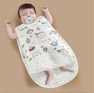 100% <span class=keywords><strong>coton</strong></span> unisexe bébé couverture portable sans manches mousseline sac <span class=keywords><strong>de</strong></span> couchage et sac 2 4 6 couches <span class=keywords><strong>gaze</strong></span> Swaddle sac - Product Image 6