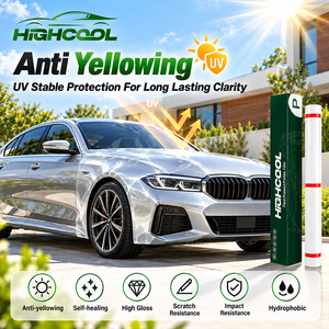 HIGHCOOL Film de protection de peinture automobile professionnel transparent en TPU, film de protection de voiture avec protection de surface longue durée - Product Image 1