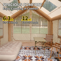 Tente de camping gonflable la plus vendue, sans installation, pour l'extérieur, épaissie, imperméable, à colonnes d'air, type cabane