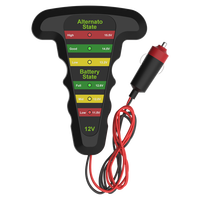 Batería de coche 12V probador Digital alternador probador de 6 luces LED pantalla automotriz herramienta de diagnóstico Auto de carga que analizador