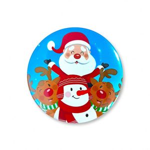 Insignias de Hojalata Personalizadas con Temática Navideña y Decoración con Atmósfera de Santa Claus - Product Image 2