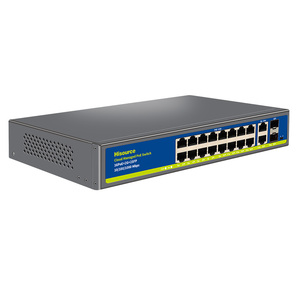 Hot bán 16 cổng đầy đủ <span class=keywords><strong>Gigabit</strong></span> PoE 10/100/1000Mbps Lite quản lý <span class=keywords><strong>Ethernet</strong></span> chuyển đổi cho CCTV/IP Camera 2 SFP 2 cổng uplink - Product Image 5
