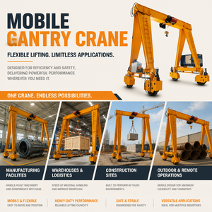 Grue portique à pneus en caoutchouc de 20 tonnes RTG pour la manutention des conteneurs dans les usines sidérurgiques - Product Image 5