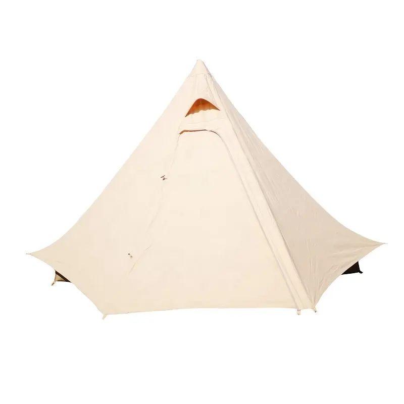 خيمة قماشية في الهواء الطلق التخييم الهرم خيمة تيبي الكبار خيمة تبيبي هندية لمدة 2 شخص
