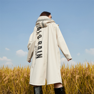 Mode longue à capuche de haute qualité Ywith le grand <span class=keywords><strong>Prient</strong></span> imperméable Trench imperméable manteau de pluie veste pour l'extérieur - Product Image 6