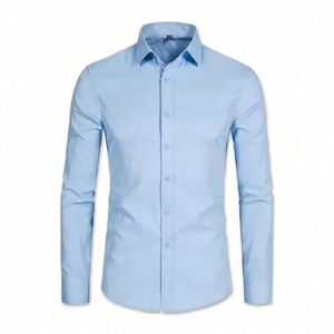 Design Men's Black White Dress <b>Shirts</b> Regular Fit Long Sleeve Brand <b>Shirt</b> Men Polyester Business Breathable Formal <b>Shirts</b> - Product Image 5