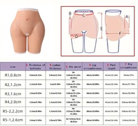 2XL Grande Taille Femmes Shaper XXL Silicone Fesses Hanche Amélioration Femmes Ouvert Entrejambe Pantalon Artificiel Hanche Shaper Rembourré Cosplay