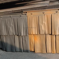Einfach zu installierende leichte Polymer-Verbund dachziegel 1PC Holz optik Braun Schwarz Synthetische Zedern schindeln