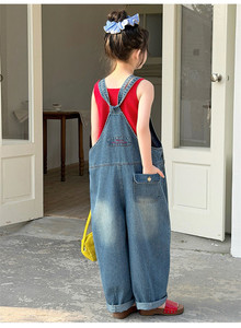 <span class=keywords><strong>Tuta</strong></span> in denim con tasche per ragazza adolescente, collezione Estate 2026 - Product Image 6