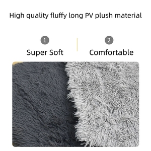 Multifunktionale Atmungsaktive Faltbare Langlebige Umweltfreundliche Einfarbige Plüsch-Haustiermatte Hundehütte Katzenmatte Bett - Product Image 5
