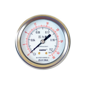 Fábrica Nova Chegada Precisão % <span class=keywords><strong>30psi</strong></span> 2.5 "63mm Caixa De Aço Inoxidável Conexão De Volta Com Suporte de Baixa Pressão Manômetro - Product Image 1