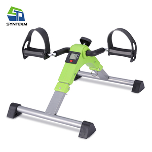ZT portátil estacionario plegable debajo del escritorio Pedal ejercitador con podómetro brazo pierna pie <span class=keywords><strong>bicicleta</strong></span> gimnasio rehabilitación <span class=keywords><strong>mini</strong></span> <span class=keywords><strong>bicicleta</strong></span> - Product Image 2