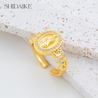 Bague pour femme plaquée or 18 carats, style classique, avec grand zircon serti griffe taille princesse, certifiée par un tiers, pour mariages et fiançailles