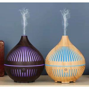 Aromatherapy <b>Diffuser</b> Wood Grain Design 300Ml Ultrasonic Mist Maker <b>For</b> Home Office Use - Product Image 1