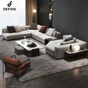 T di lusso di alta qualità Premium Lounge Sofa Set soggiorno divani mobili italiano moderno divano in pelle Set mobili