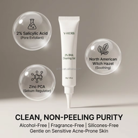 Gel BHA 2% en gros : Apaise l'acné active, réduit l'éclat, doux, sans sécheresse pour les soins du visage en spa