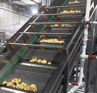 Complete automatische productielijn voor aardappelchips, 500 kg/uur, industriële apparatuur voor de productie van aardappel snacks
