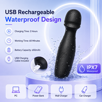 IPX7 Wasserdichter Wiederaufladbarer Zauberstab-Massagegerät 650mAh Akku USB-Aufladung Silikon-Vibrationsgerät OEM ODM