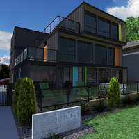 Maison conteneur de luxe 3 chambres 80 pieds Maisons préfabriquées 2 étages Maisons conteneur 40 pieds Maison de luxe