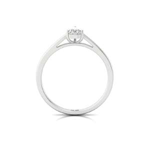 Bague solitaire élégante et luxueuse en or plaqué 10 carats avec diamant de laboratoire taille poire, idéale pour fiançailles, mariage ou anniversaire, pour femme - Product Image 4