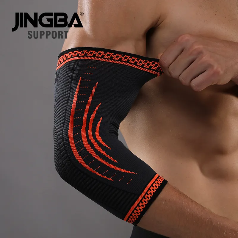 JINGBA Low MOQ Elbow Protection Tennis Baseball Elbow Support Brace Compression arm support Sleeves motorcycle elbow pads