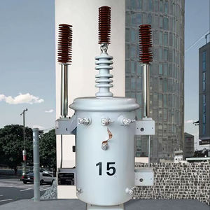 Transformateur monophasé 10-15 kVA monté sur socle, double tension 10 kV/11 kV, sortie 480 V, fréquence 50 Hz, entrée 13,2 kV, ONAN <span class=keywords><strong>Yzn11</strong></span> - Product Image 4