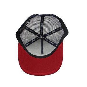 Gorra de camionero plana con logotipo de parches bordados personalizados con cuerda, gorras Snapback de malla de cuerda de 5 paneles - Product Image 5