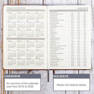 Agenda en cuir pour l'école primaire, agenda <span class=keywords><strong>2021</strong></span> personnalisé, organisateur de notebook, impression sur mesure, calendrier hebdomadaire - Product Image 6