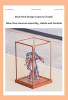 Vitrine en acrylique pour objets anciens, statues bouddhistes, niches bouddhistes, boîtes de rangement, blocs de construction, figurines Gundam