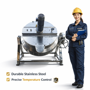 Electric Jacket Cooking Pot <b>Kettle</b> Jacketed Boiling Stir Pots - Product Image 3