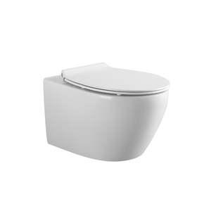 <span class=keywords><strong>WC</strong></span> suspendu au mur, design flottant avec réservoir encastré, toilettes compactes sans rebord, modernes et gain de place pour la salle de bain - Product Image 6