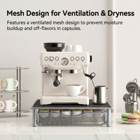 Tiroir de rangement en métal pour dosettes K-Cup, support multifonctionnel pour capsules de café, organisateur de rangement pour comptoir de cuisine