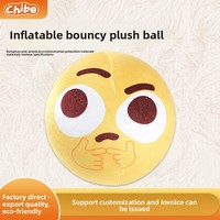 Peluche Balle Rebondissante Animaux Gonflables avec Rembourrage en Coton PP, Hauteur 11-30cm, Unisexe pour Bébés 0-24 Mois