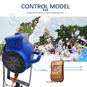 Machine à mousse électrique personnalisable <span class=keywords><strong>2000W</strong></span> pour fêtes en extérieur, parcs, piscines, canon à mousse en fer et plastique pour soirées à la glace sèche - Product Image 3