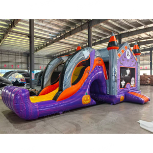 Château gonflable avec toboggan, résistant à l'eau, pour Halloween, fourni directement par l'usine - Product Image 2