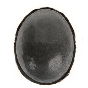 Tupé de <span class=keywords><strong>Cabello</strong></span> Humano Virgen Indio Liso con Lazo en V, Superfino de 0.03-0.04mm, <span class=keywords><strong>para</strong></span> <span class=keywords><strong>Hombre</strong></span>, 8X10, Totalmente de <span class=keywords><strong>Cabello</strong></span> Humano, PU - Product Image 2