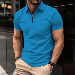 <span class=keywords><strong>Camicia</strong></span> di cotone <span class=keywords><strong>uomo</strong></span> vestiti di alta qualità bianco freddo della gioventù all'ingrosso T-Shirt da <span class=keywords><strong>uomo</strong></span> in bianco Plain T-Shirt Polo <span class=keywords><strong>con</strong></span> Zip - Product Image 5