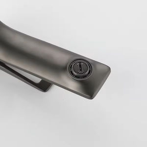 ברז כיור אמבטיה מנחושת בצבע אפור כהה, ידית אחת, בעל ליבה קרמית איכותית ועמידה בפני התזות, דגם יוקרתי חדש לשנת 2024 - Product Image 5