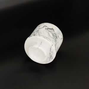 संगमरमर के मक्खन कीपर सफेद कवर पॉट हस्तनिर्मित फ्रेंच शैली टिकाऊ मल्टीफ़ंक्शन मक्खन भंडारण रसोई के लिए - Product Image 5