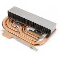 Dissipateur thermique haute puissance pour puce de dispositif électronique, carte mère, avec ailettes en aluminium et caloduc en cuivre soudé, pour refroidissement par air de projecteur DMD et GPU